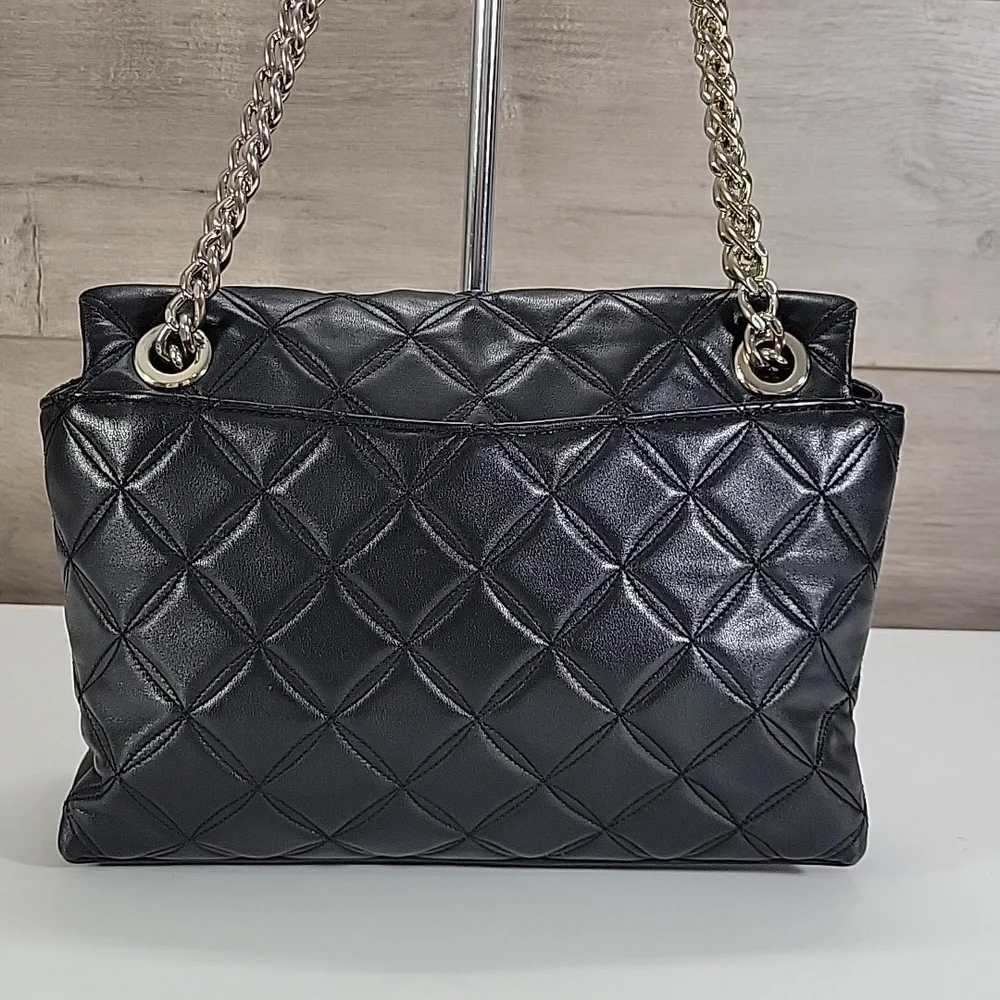 Kate Spade Black Quilted Leather Chain-Handle Shoulder Bag